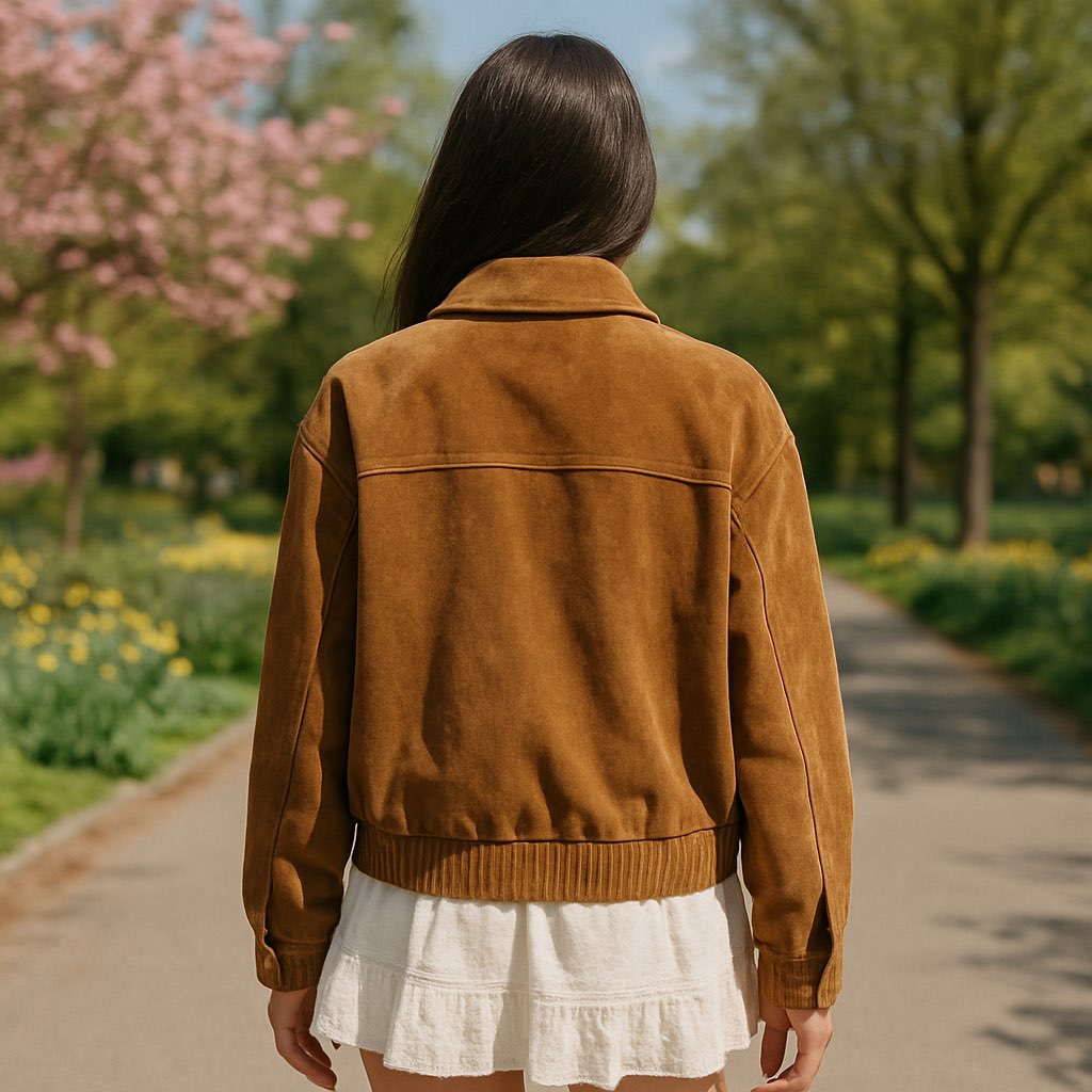 Suede Bomber Jacket