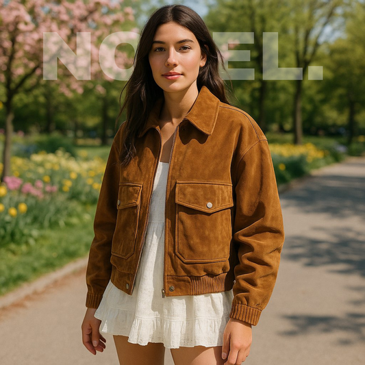 Suede Bomber Jacket